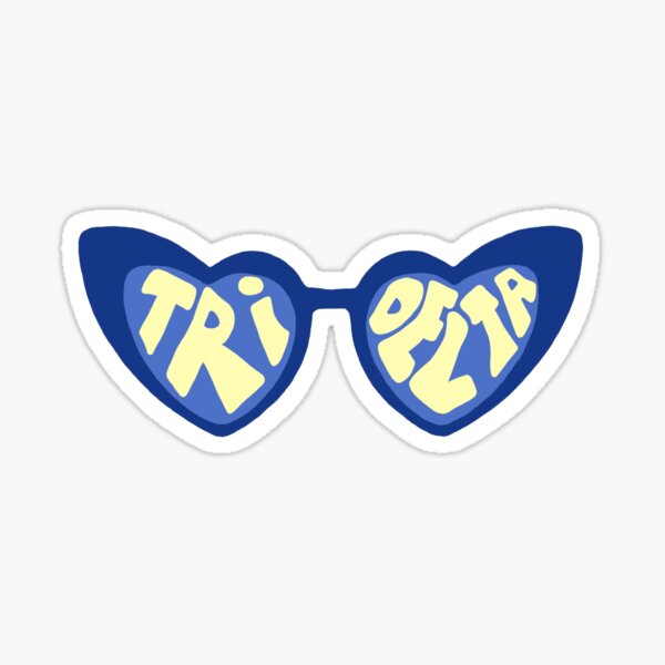 Tri Delta Sunglasses Sticker