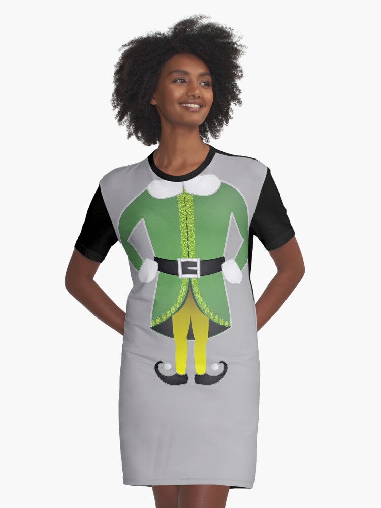 Cute Cartoon Christmas Santa S Helper Elf Costume Graphic T Shirt Dress By Lfang77 Redbubble