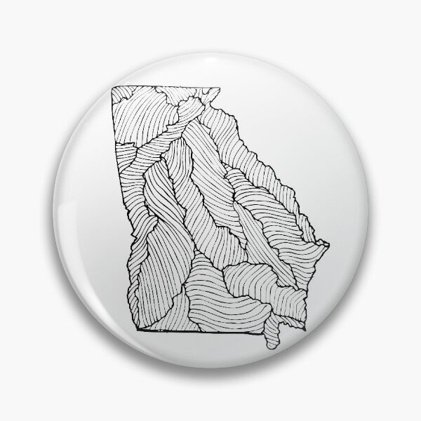 Item preview, Georgia Watersheds Map designed and sold by NaomiFriend.
