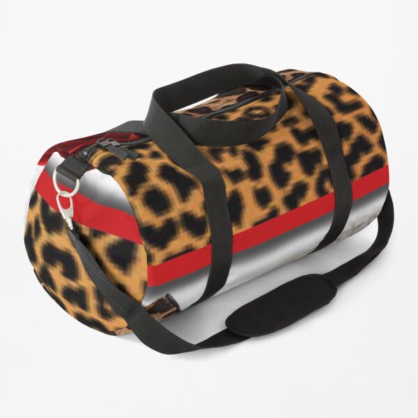 Leopard High Heel & Red Rose Duffle Bag