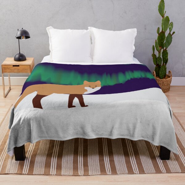 Item preview, Snowy Fox Aurora Borealis designed and sold by rayokay.
