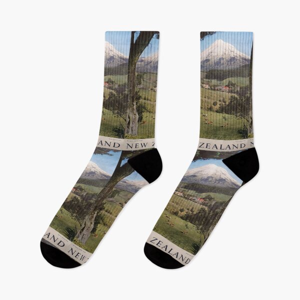 Item preview, New Zealand vintage travel poster designed and sold by stickart-marek.