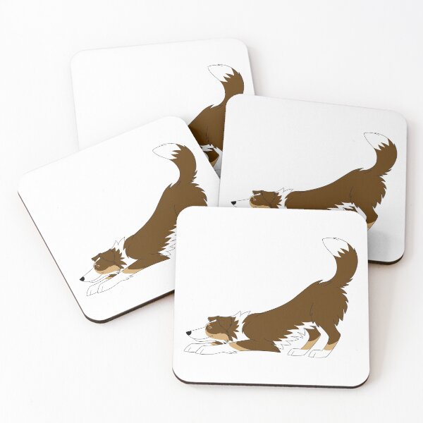 Item preview, Tricolour Chocolate Border Collie Yoga  designed and sold by S-ivanov.
