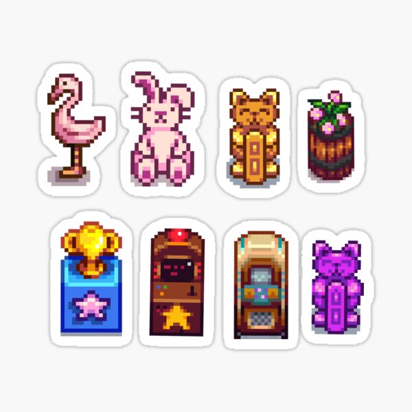 Stardew Valley Pixel Cute Fishes Sticker for Sale by simstock