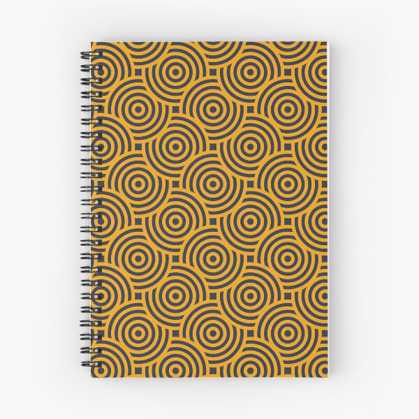 Artikelvorschau, Gold & Navy Circle Pattern entworfen und verkauft von DavidToolan.