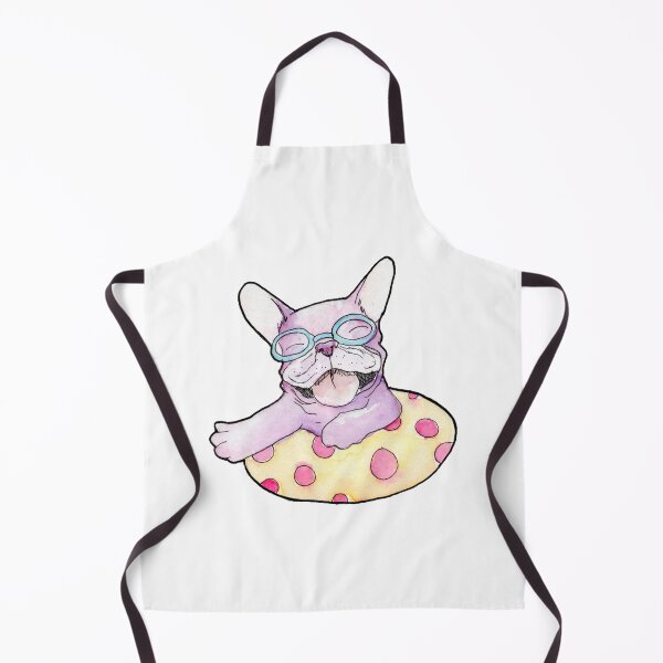 Item preview, French Bulldog in a Pool designed and sold by Stephanie Massie.