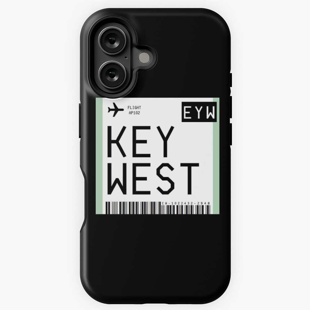 Key West Mini Boarding Pass Sticker