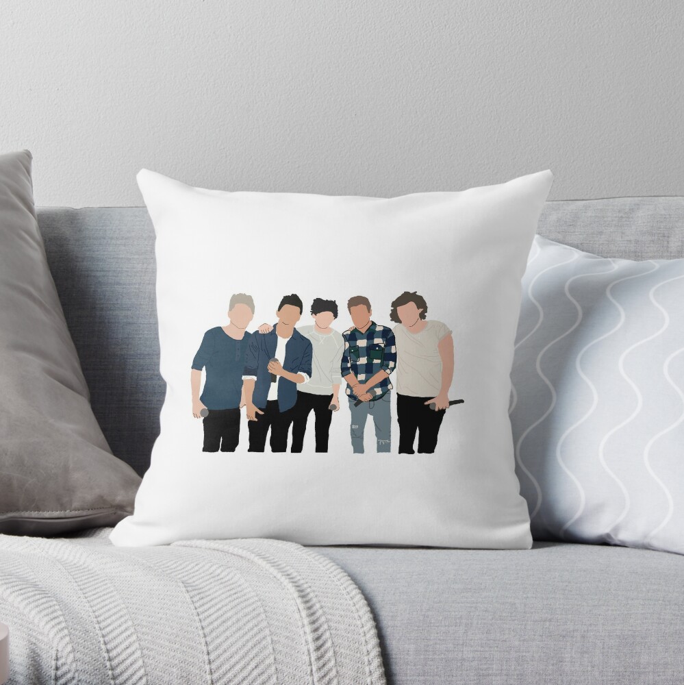 One Direction Cushion Pillow Glitter 16X16 Niall Liam Zayn Harry Louis 1D  Pink