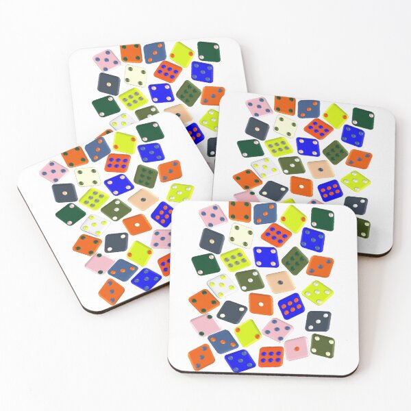Item preview, Multicolor, bright and cheerful dice designed and sold by InVisibleColors.