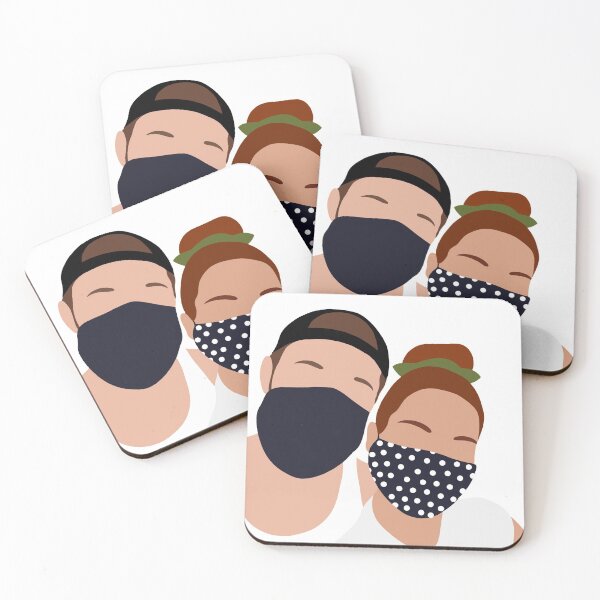 Item preview, WEAR A MASK!!! Jensen and Danneel designed and sold by Artfully Vought.