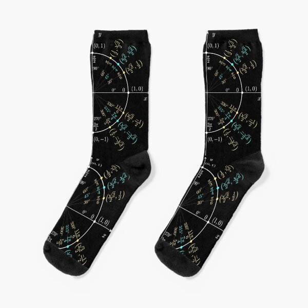 Unit #circle #angles. #Trigonometry, #Math Formulas, Geometry Formulas Socks