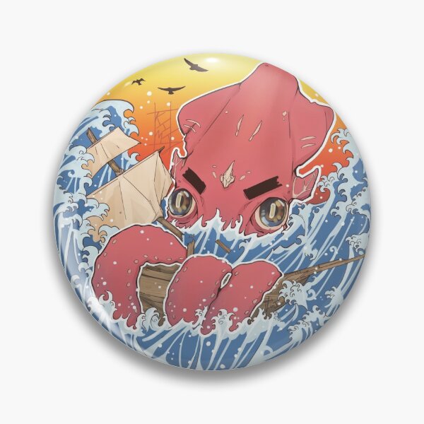 Item preview, Great Angry Squid Wave designed and sold by Kinin.