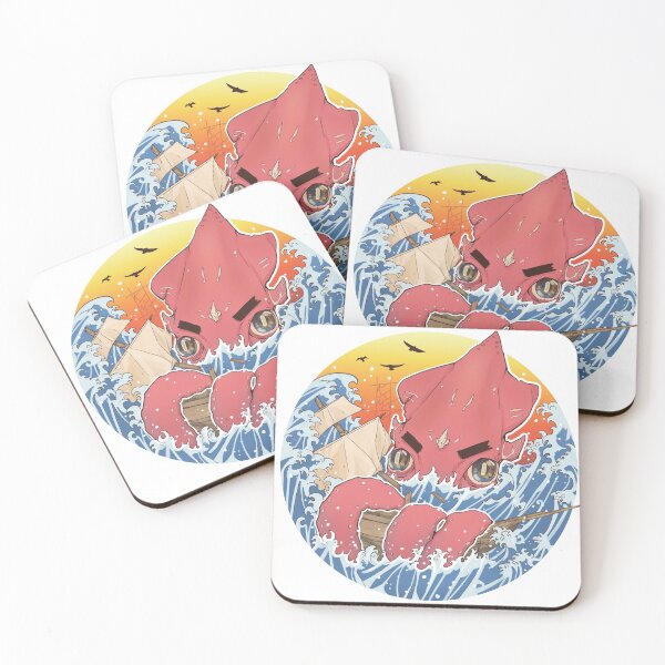Item preview, Great Angry Squid Wave designed and sold by Kinin.