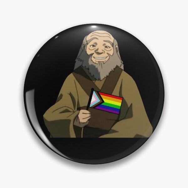 Uncle Iroh Pride Flag Pin