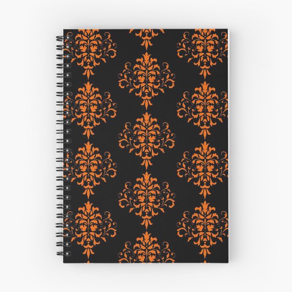 Item preview, Black And Orange Damask Pattern designed and sold by pcreations.