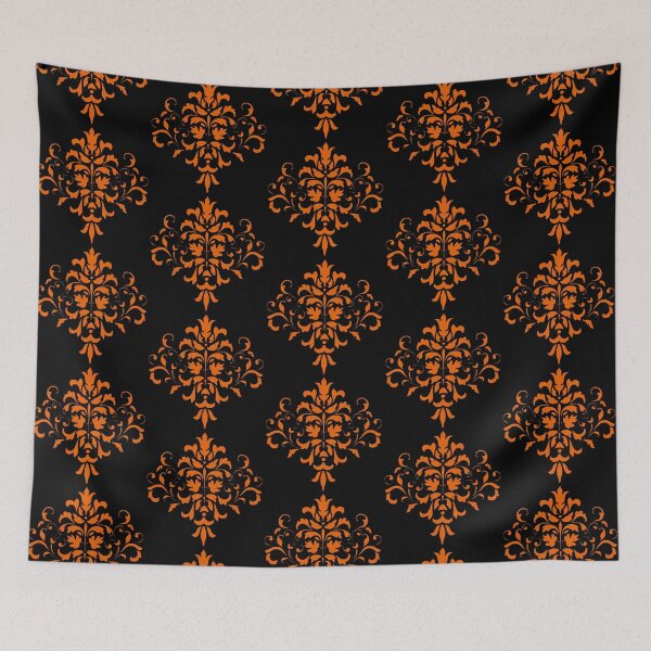 Item preview, Black And Orange Damask Pattern designed and sold by pcreations.