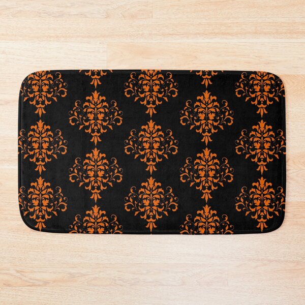Item preview, Black And Orange Damask Pattern designed and sold by pcreations.