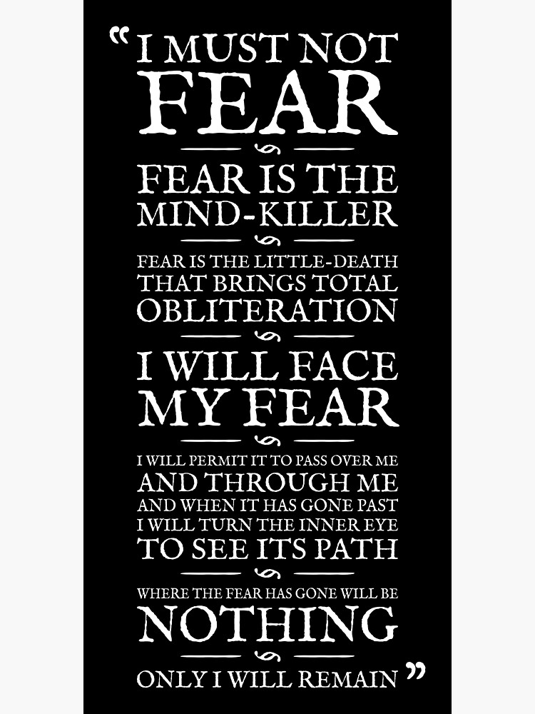 Thumbnail 3 of 3, Magnet, Litany Against Fear designed and sold by Robert Partridge.