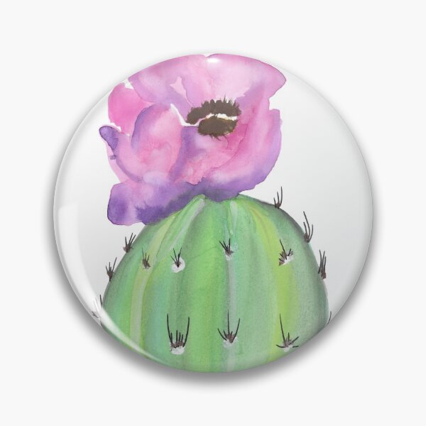 Item preview, Barrel Cactus with Flower designed and sold by brittsbotanical.
