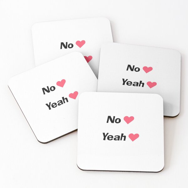 Item preview, No Yeah Heart Sticker Pack (tik tok, funny) designed and sold by Margaret Bone.