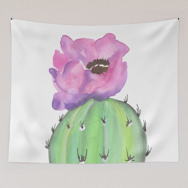 Item preview, Barrel Cactus with Flower designed and sold by brittsbotanical.