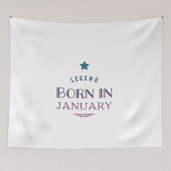 Item preview, Legend Born In January (It's Your Birthday) designed and sold by NebulaDesigns86.