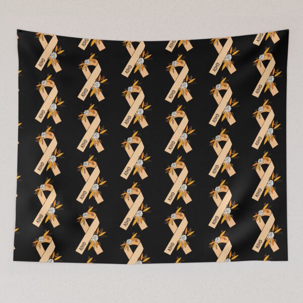 Item preview, ADHD Awareness, Orange Ribbon, Attention deficit hyperactivity disorder designed and sold by lozo828.