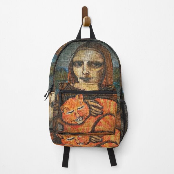 Item preview, Mona Lisa with Ginger Cat designed and sold by PaniaBrown.