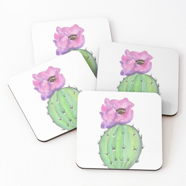 Item preview, Barrel Cactus with Flower designed and sold by brittsbotanical.