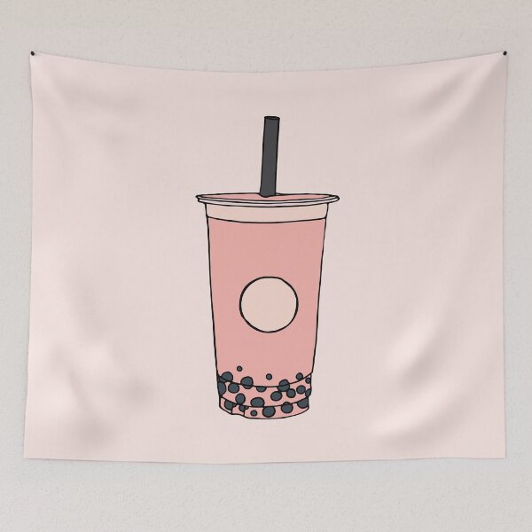 Item preview, Pink Boba Bubble Tea Drink designed and sold by murialbezanson.