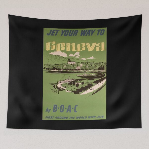 Artikelvorschau, Geneva vintage travel poster entworfen und verkauft von stickart-marek.