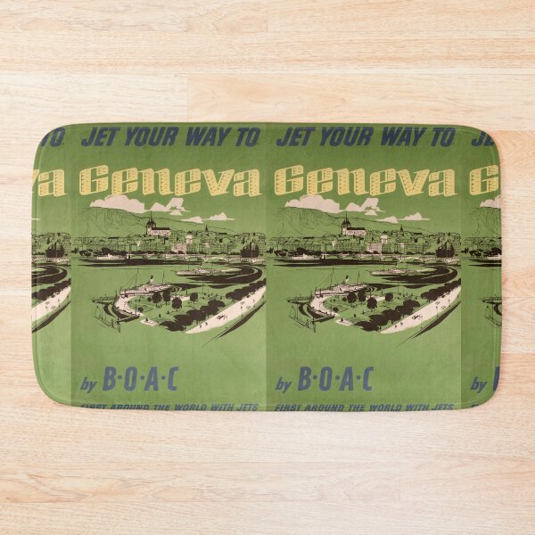 Item preview, Geneva vintage travel poster designed and sold by stickart-marek.