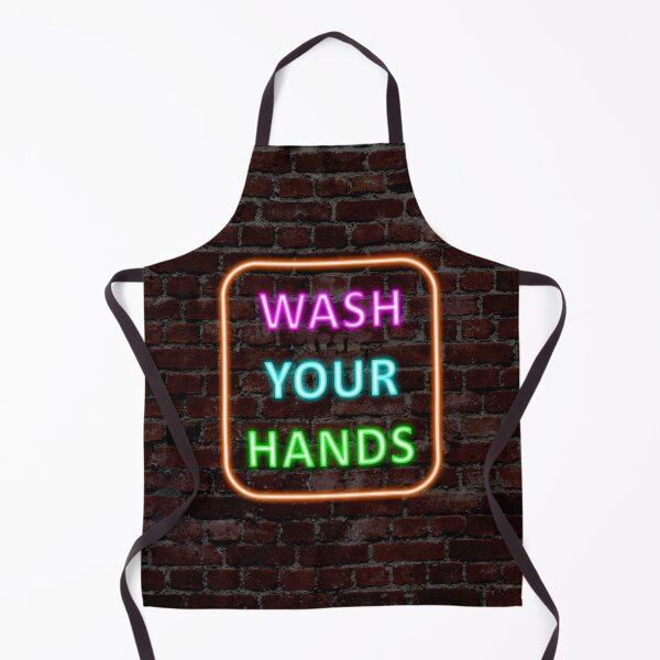 Item preview, Wash your hands warning neon sign designed and sold by BigTime.