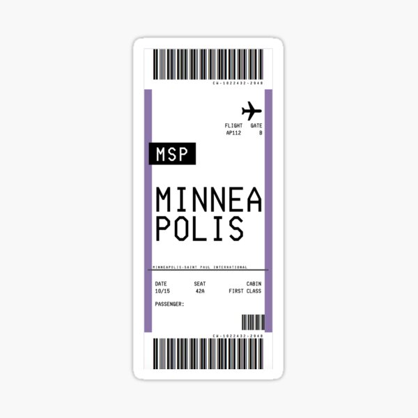 Item preview, Minneapolis Boarding Pass designed and sold by agethegreat.