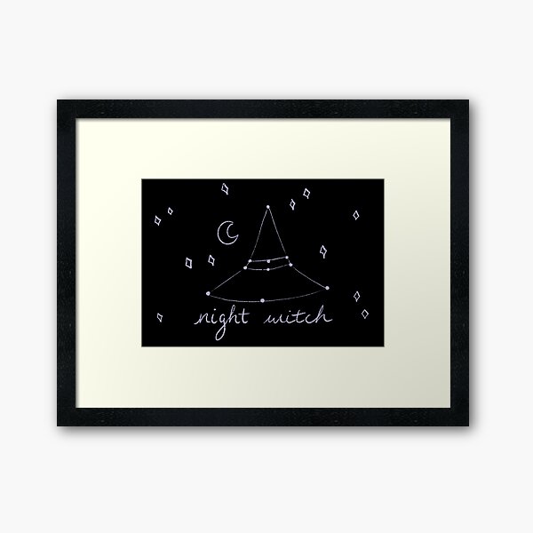 Night Witch Framed Art Print