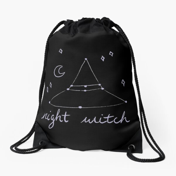 Night Witch Drawstring Bag