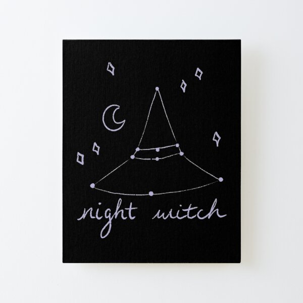 Night Witch Canvas Mounted Print
