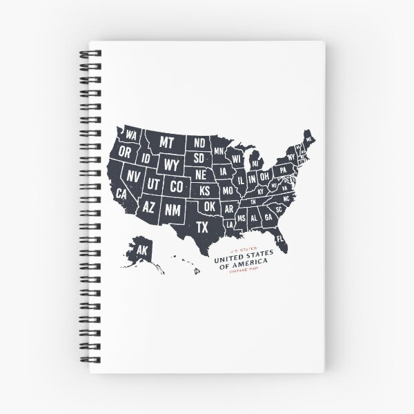 Item preview, Vintage U.S.Map designed and sold by funhousejen.