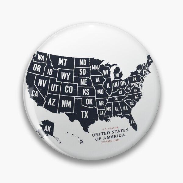 Item preview, Vintage U.S.Map designed and sold by funhousejen.
