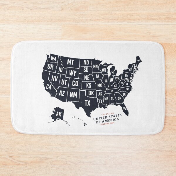 Item preview, Vintage U.S.Map designed and sold by funhousejen.