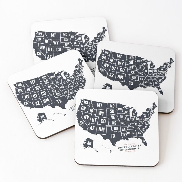 Item preview, Vintage U.S.Map designed and sold by funhousejen.