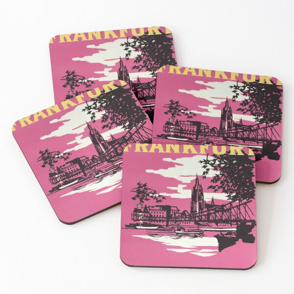 Item preview, Frankfurt vintage travel poster designed and sold by stickart-marek.