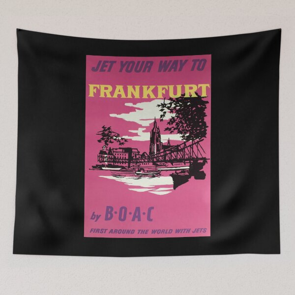Item preview, Frankfurt vintage travel poster designed and sold by stickart-marek.