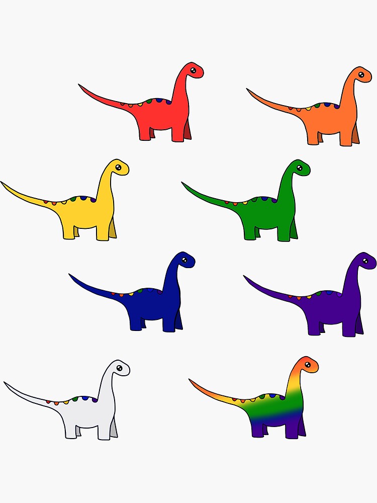 rainbow dino