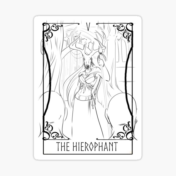 Tarot Card--Hierophant Sticker