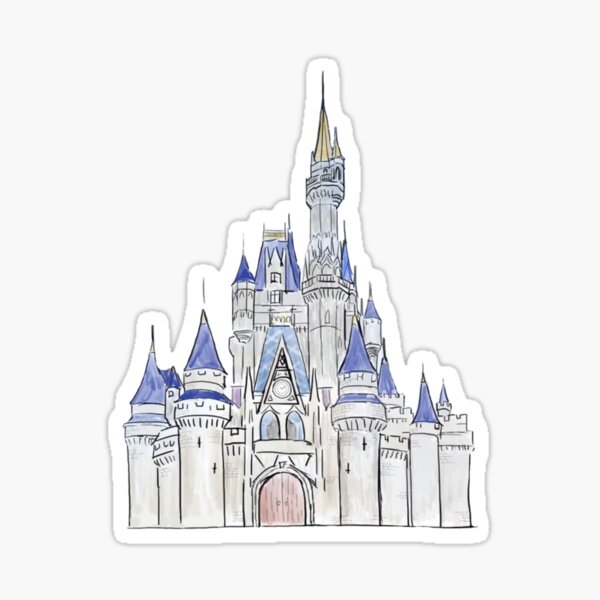 Disney Castle Stickers for Sale | Redbubble