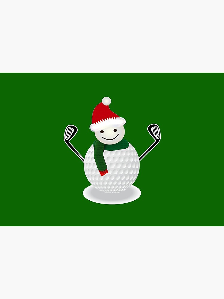 Golf Ball Snowman Funny Christmas T-shirt Golf lover by pcreations