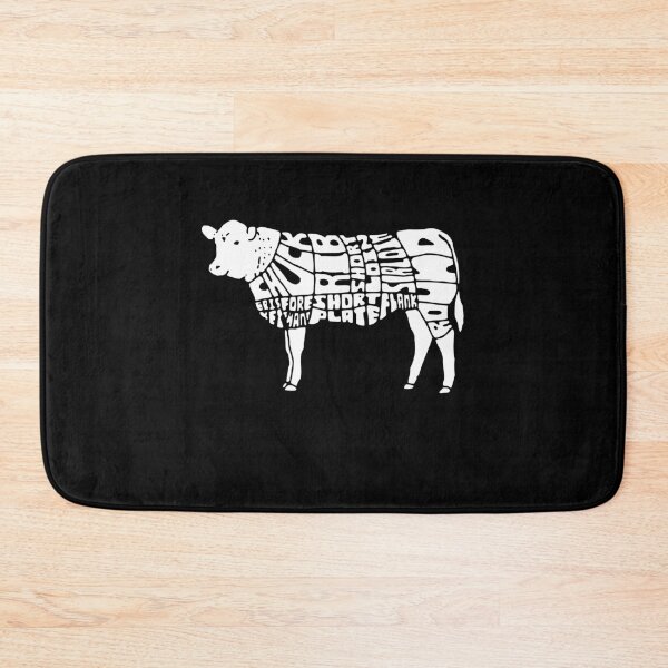 Item preview, Cuts of Beef Cow Infographic White designed and sold by Maria Simone.