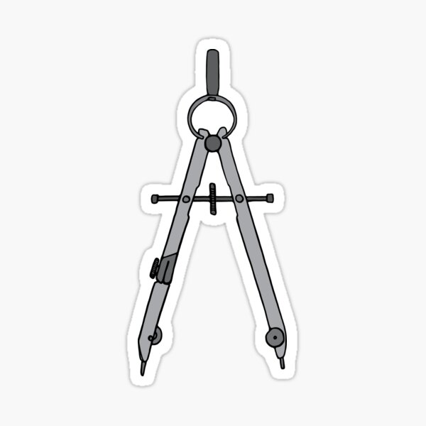 "Drawing Compass" Sticker for Sale by murialbezanson Redbubble