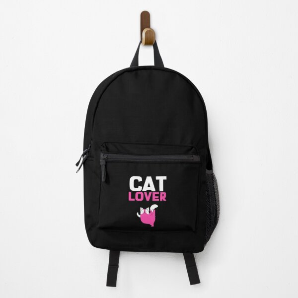 Item preview, cat lover with pink text and pink cat illustration designed and sold by BabyPaws.